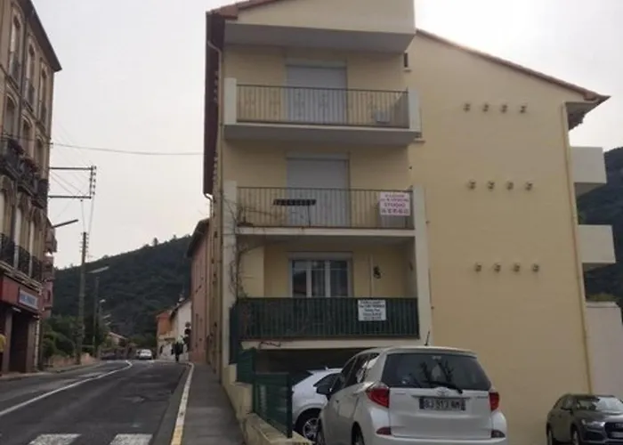 Ensoleille Avec Balcon, Parking Et Wifi - Proche Du Centre D'amelie-les-bains-palalda - Fr-1-703-6